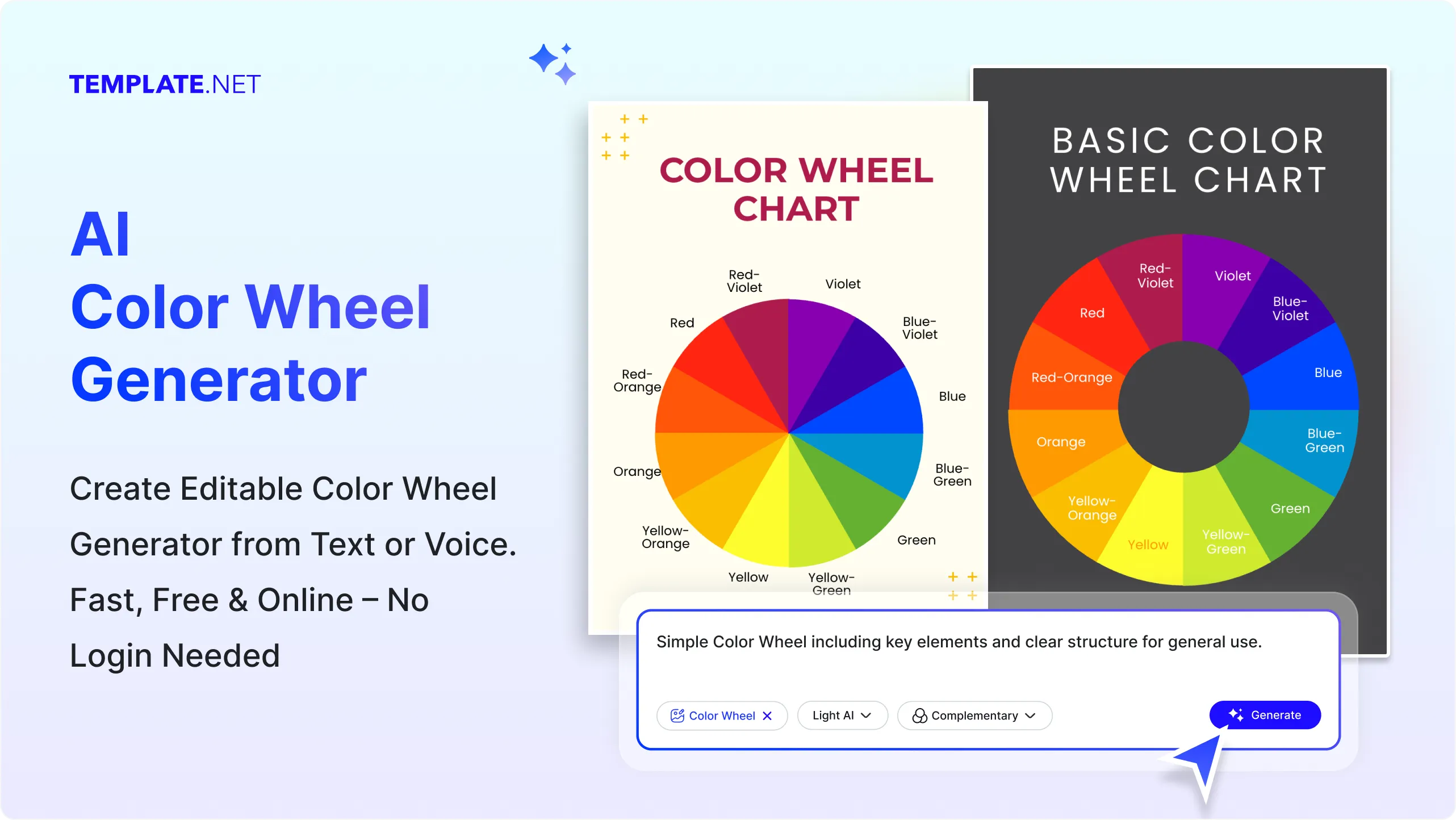 Free AI Color Wheel Generator, Create Color Wheel Images Online [ No Signup ]
